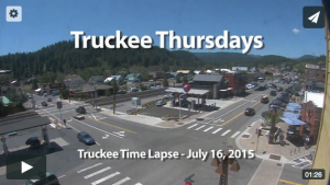Downtown Truckee Time Lapse - Trains, Tents & Thunderstorms