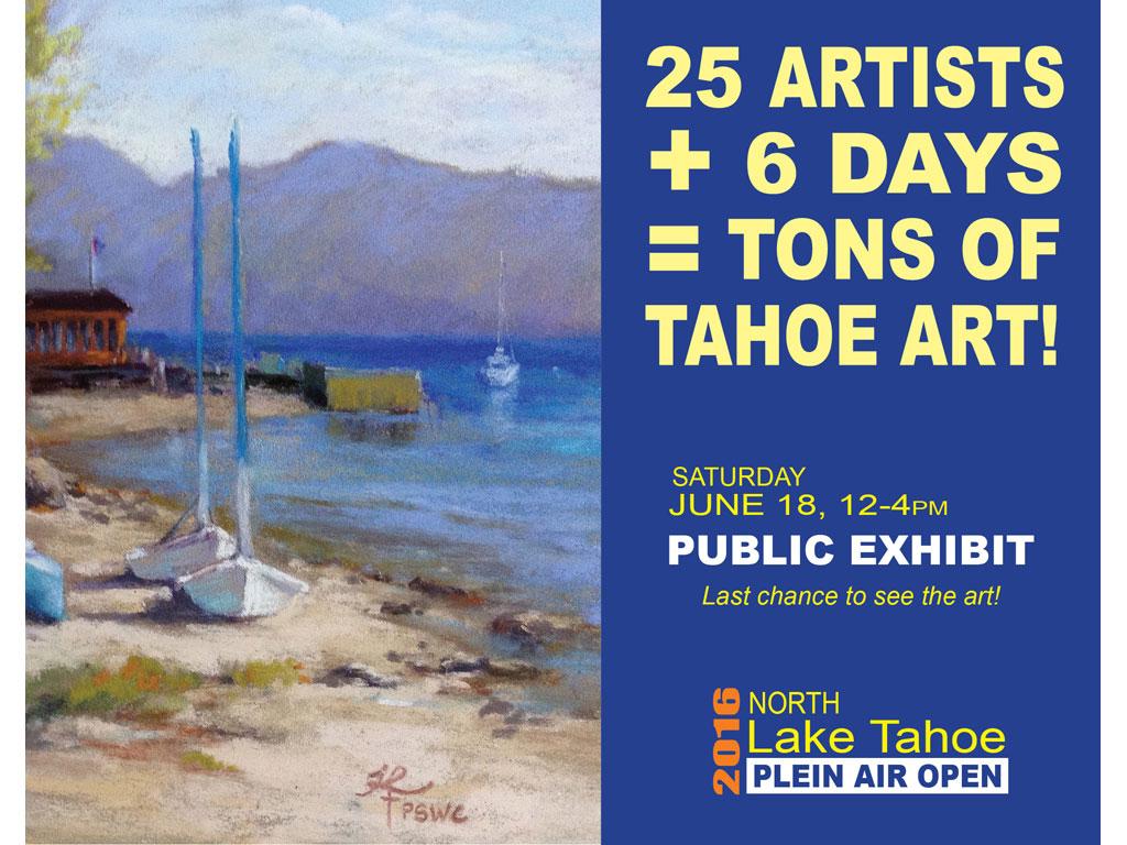 North Tahoe Arts Plein Air Open Public Display