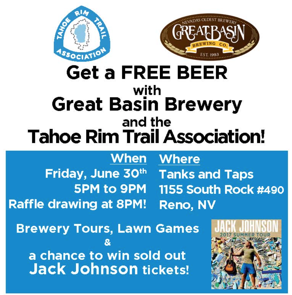 Great Basin Brewery & Tahoe Rim Trail Association