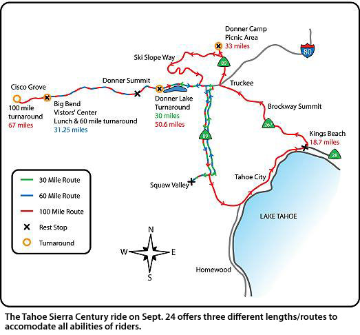 Tahoe Sierra Century Ride - Sept 24