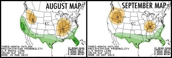 Climate Maps - Precipitation Forecast - Aug/Sept 2012