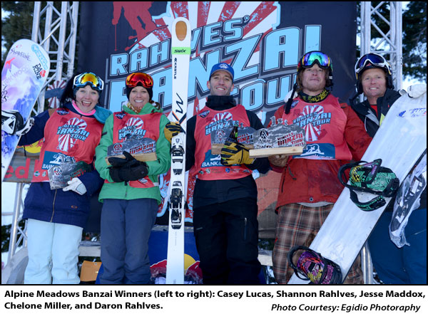 Rahlves' Banzai Tour 2013 - Alpine Meadows Winners