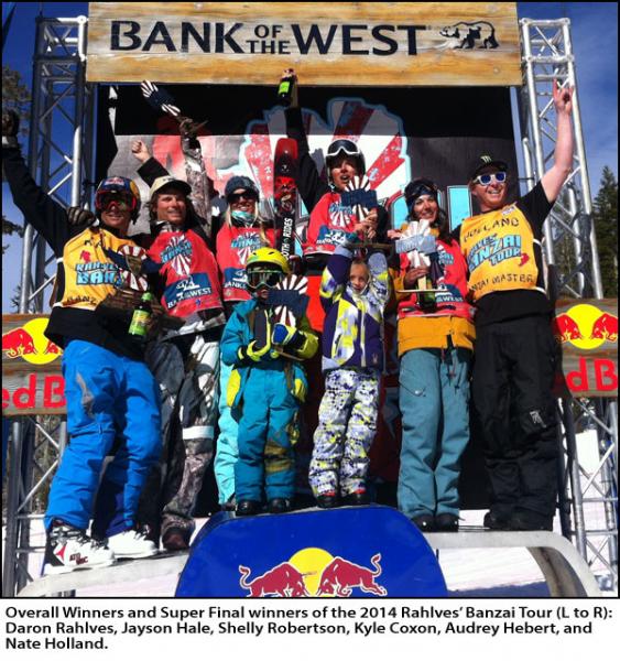 Banzai Tour Overall Winners - Mar 16 - Sugar Bowl