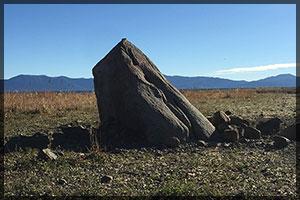 Lake Tahoe water level - marker rock