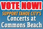 Vote for Tahoe City's Concerts at Commons Beach