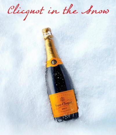 Clicquot in the Snow at PlumpJack Palisades Tahoe Inn