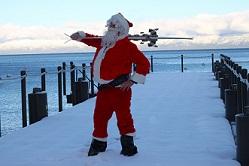 Skiing w/Santa Claus at Homewood