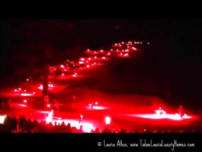NYE Torchlight Parade at Tahoe Donner