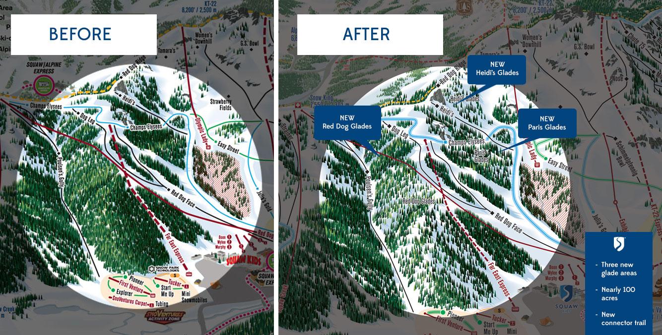 Squaw Valley - New Lower Mountain Terrain